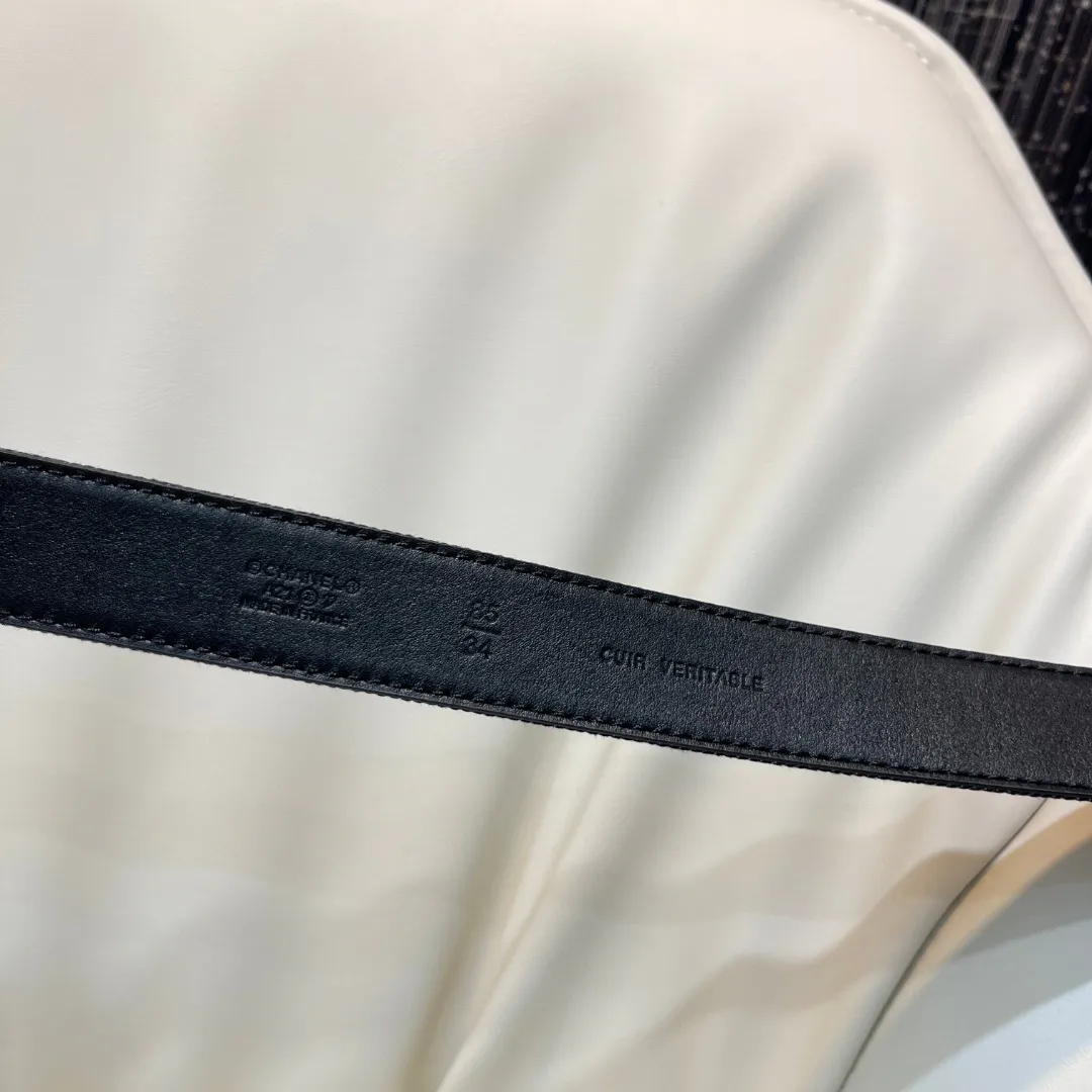 CHANEL Pre-Owned 1990s CC Turn-lock denim belt — image 3
