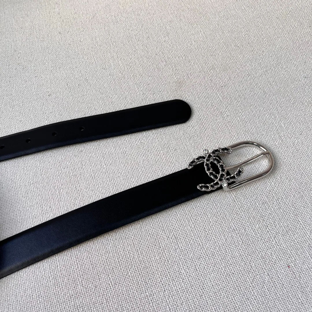 Chanel casual style leather logo belts — image 3