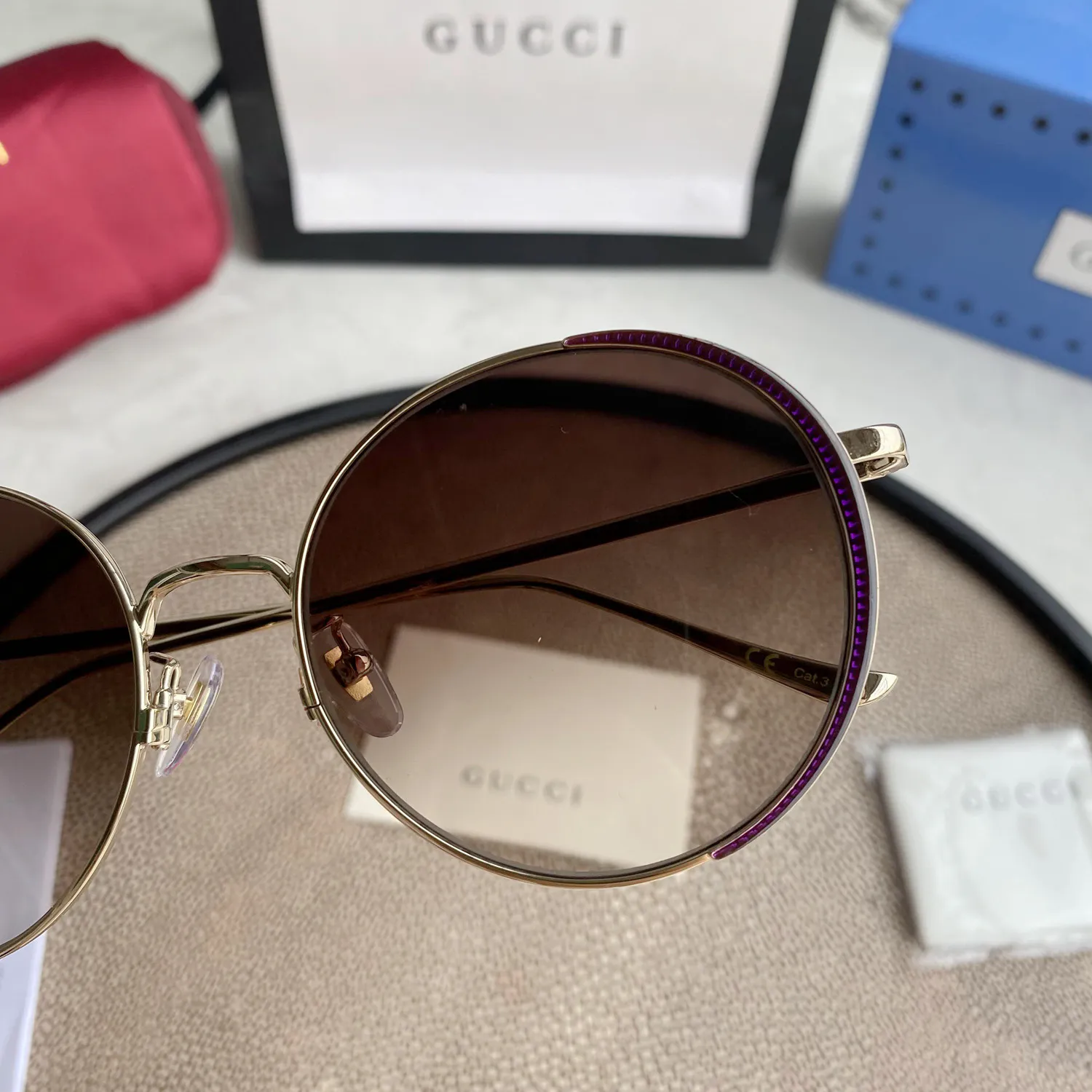Chloé Eyewear engraved-logo round-frame sunglasses — image 5