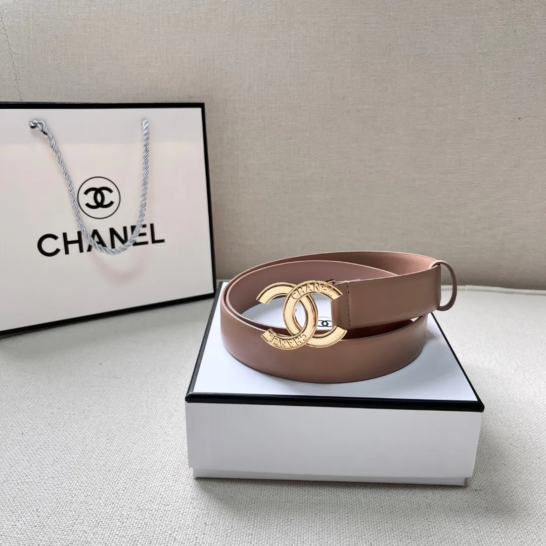 Chanel CC logo leather belt — image 7