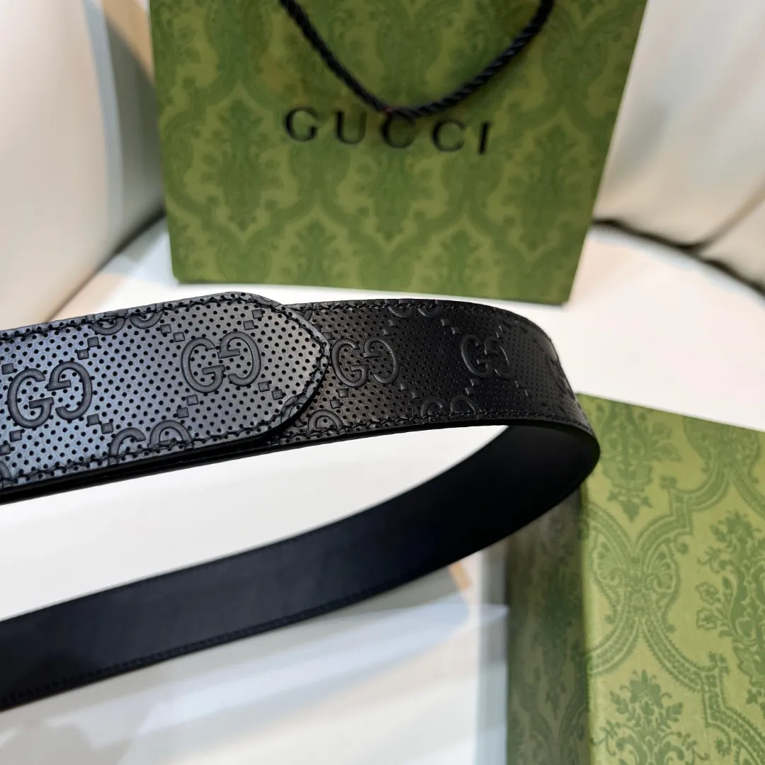 Square G reversible leather belt — image 7