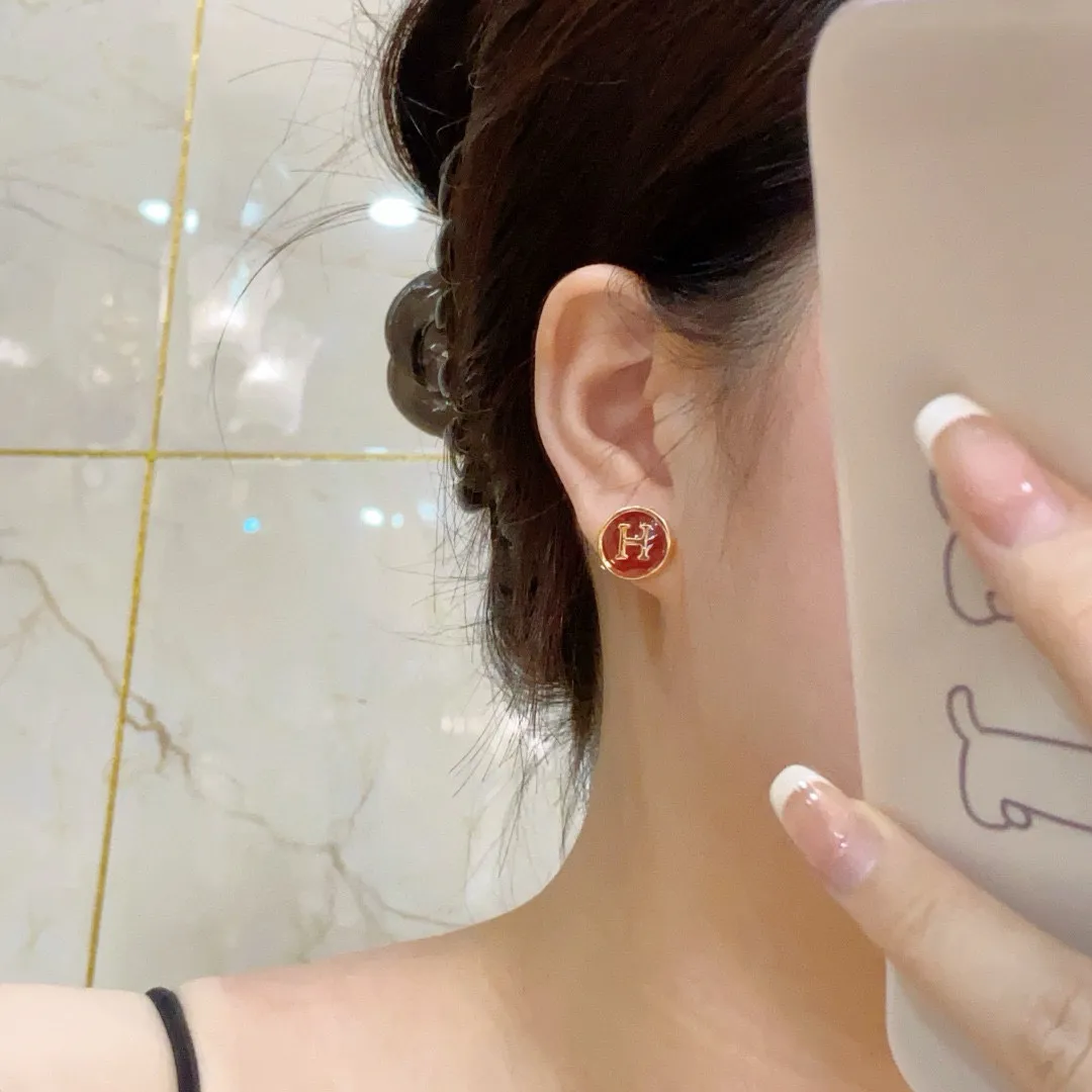 Hermes H Letter Earrings — image 2