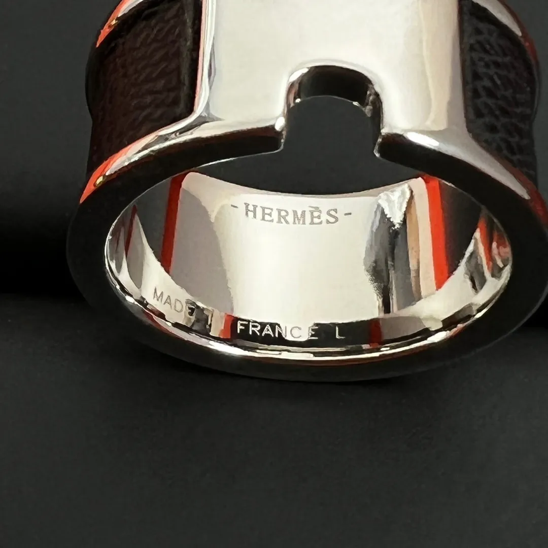 Hermes Reversible Leather Strap Ring — image 6