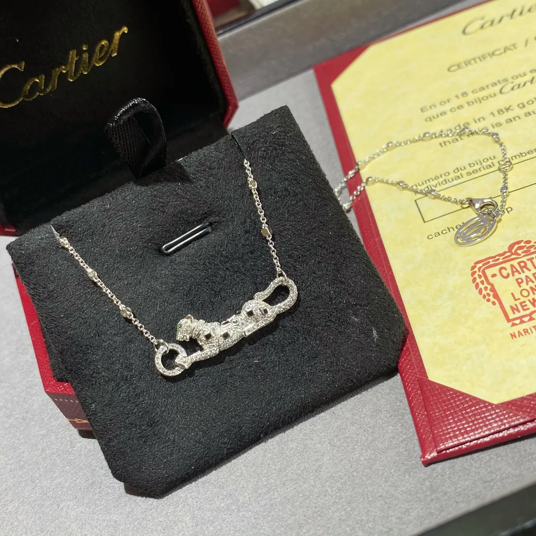 Jual Cartier Full Diamond Leopard Necklace — image 6