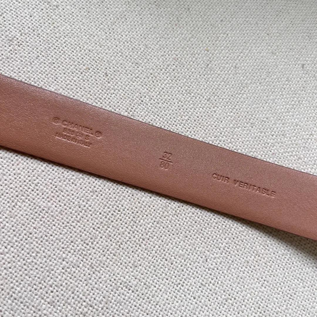 Chanel CC logo leather belt — image 8