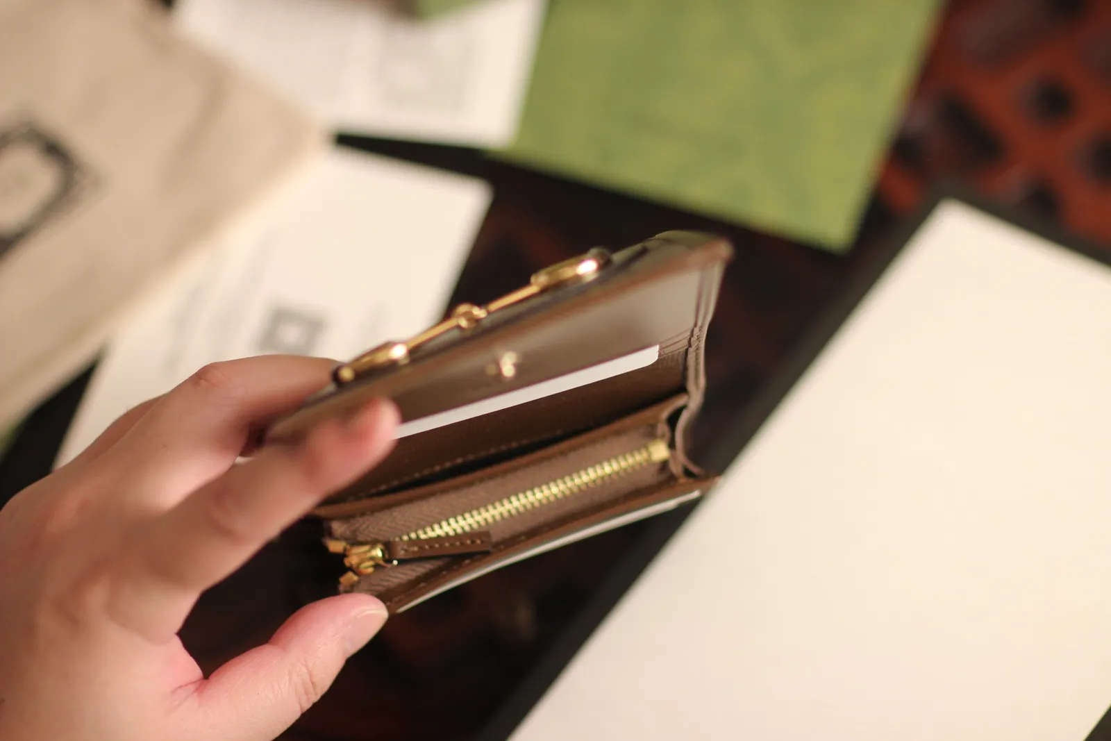 Gucci Horsebit 1955 card case wallet — image 5