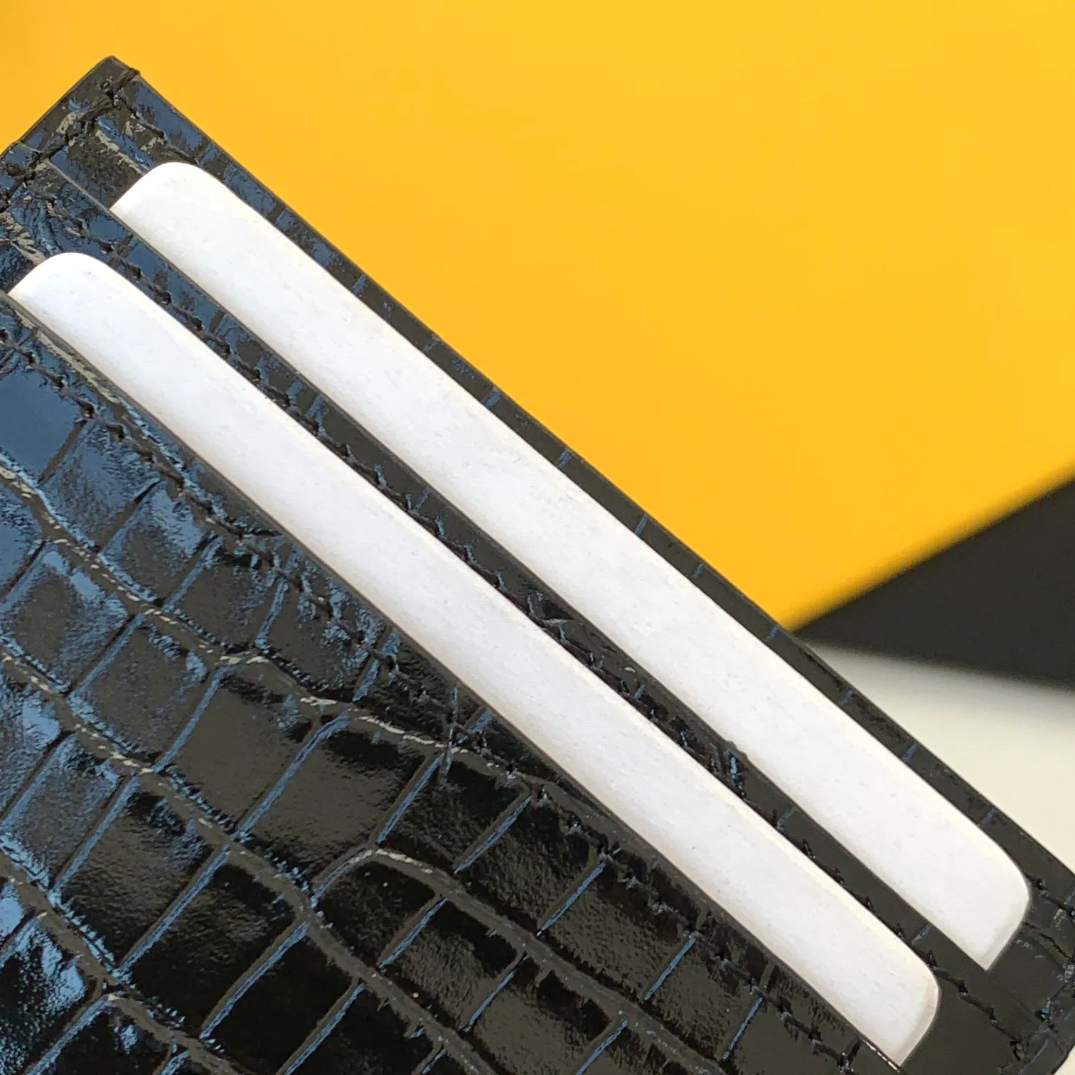CASSANDRE MATELASSÉ CARD CASE IN GRAIN DE POUDRE EMBOSSED LEATHER — image 8