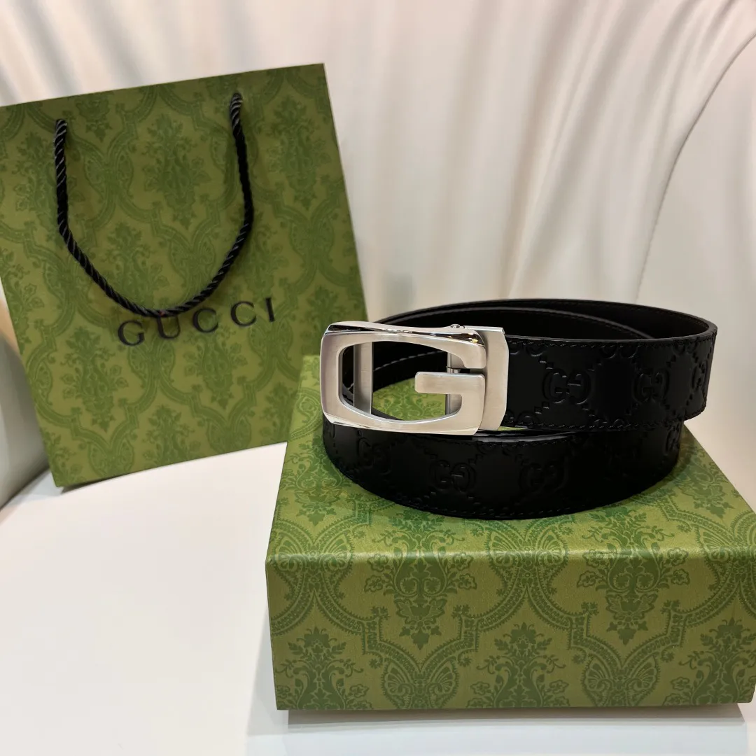 Square G reversible leather belt — image 4