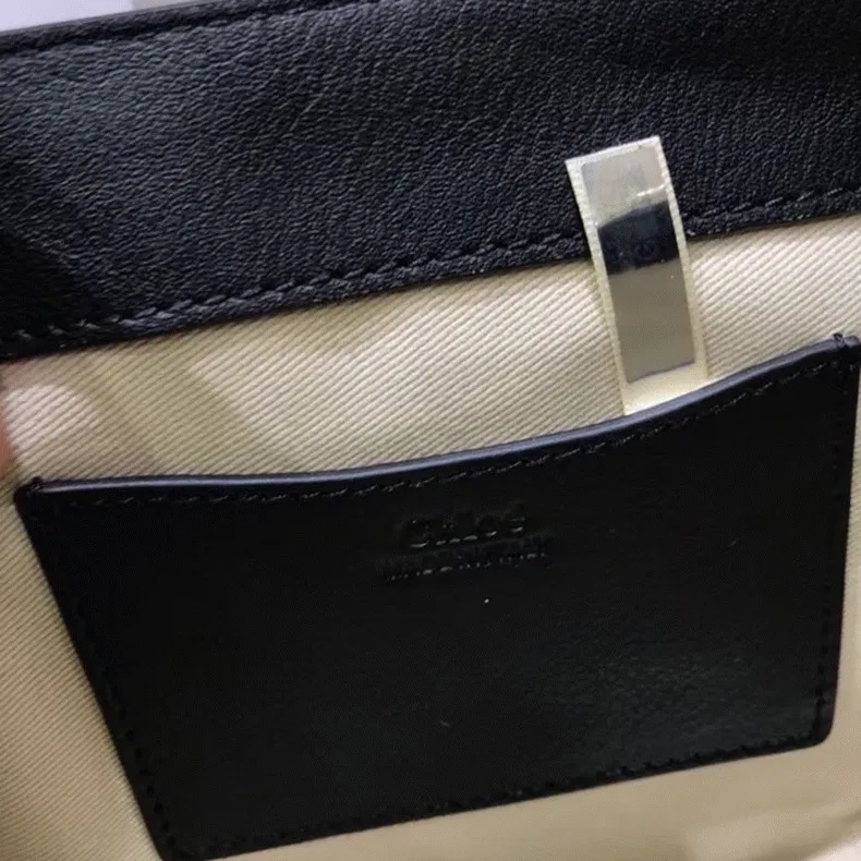 Top Quality Knockoff Chloe Small Tess Shoulder Bag In Black Calfskin — image 6