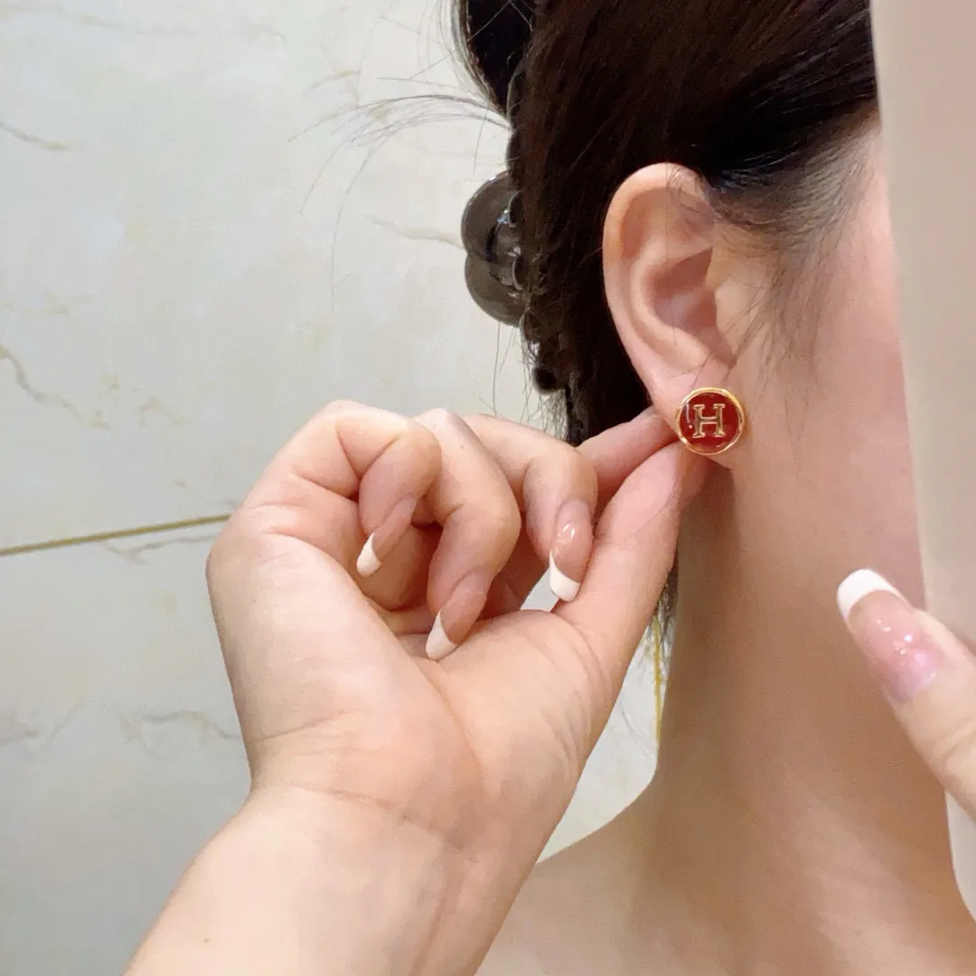 Hermes H Letter Earrings — image 3