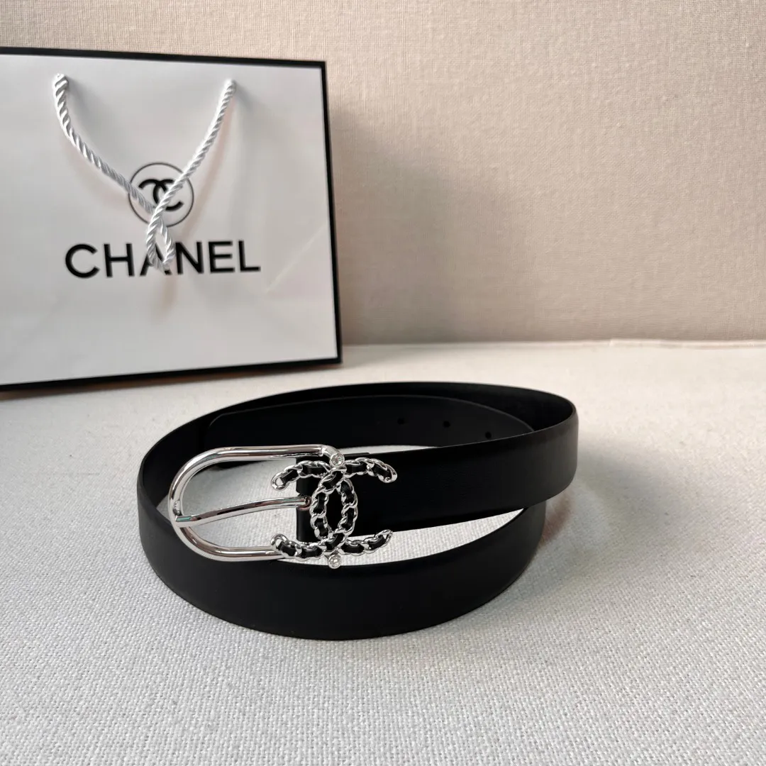 Chanel casual style leather logo belts — image 5