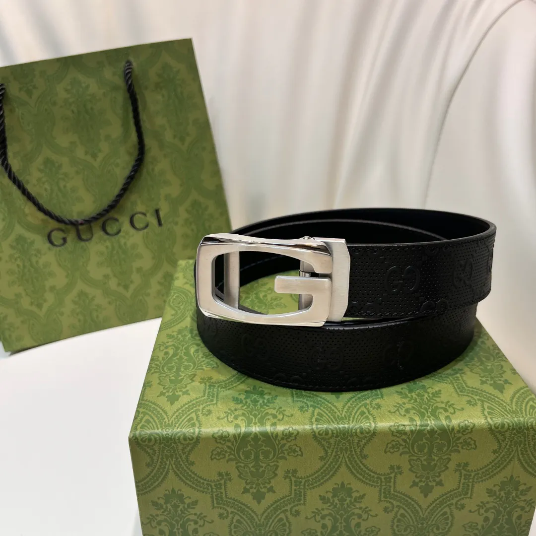 Square G reversible leather belt — image 3