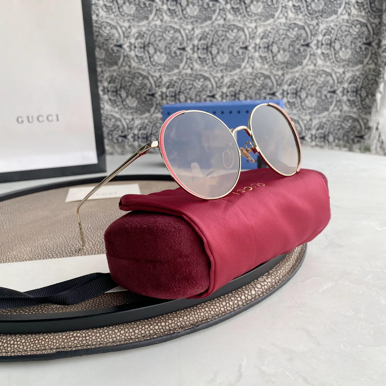 Chloé Eyewear engraved-logo round-frame sunglasses — image 2