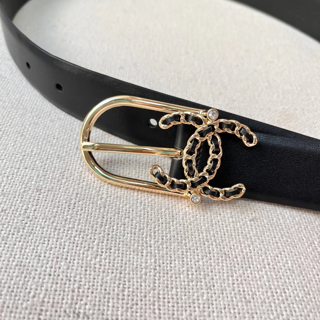 Chanel casual style leather logo belts — image 2