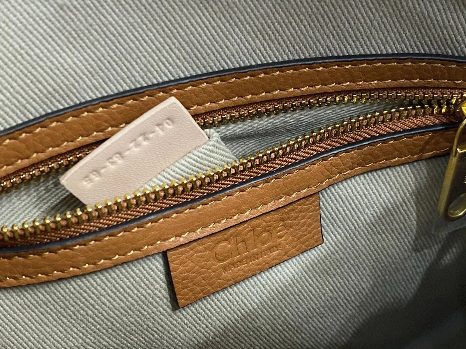 Top Quality Replica Chloe Marcie Small Double Carry Bag in Blue Grained Leather — image 2