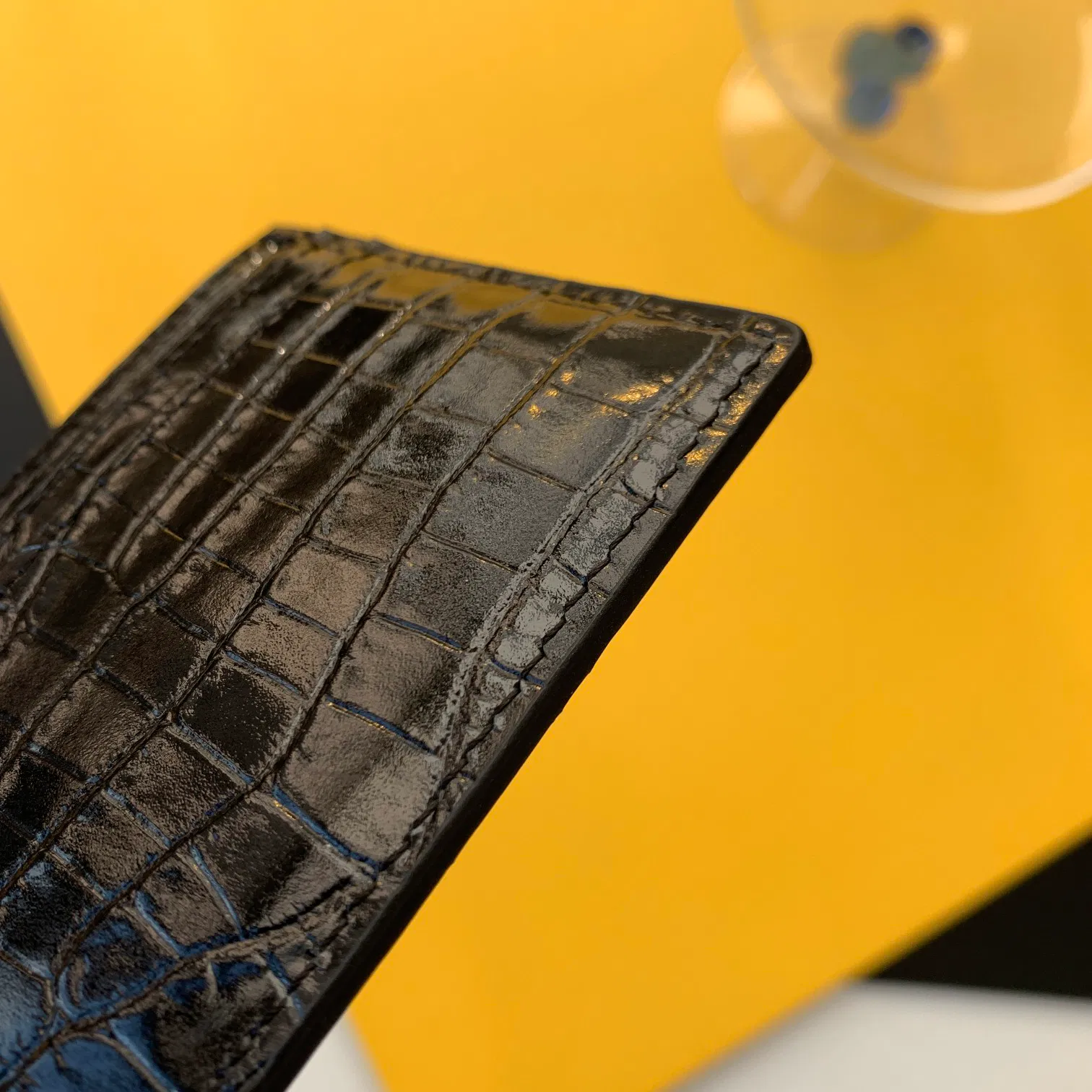 CASSANDRE MATELASSÉ CARD CASE IN GRAIN DE POUDRE EMBOSSED LEATHER — image 7