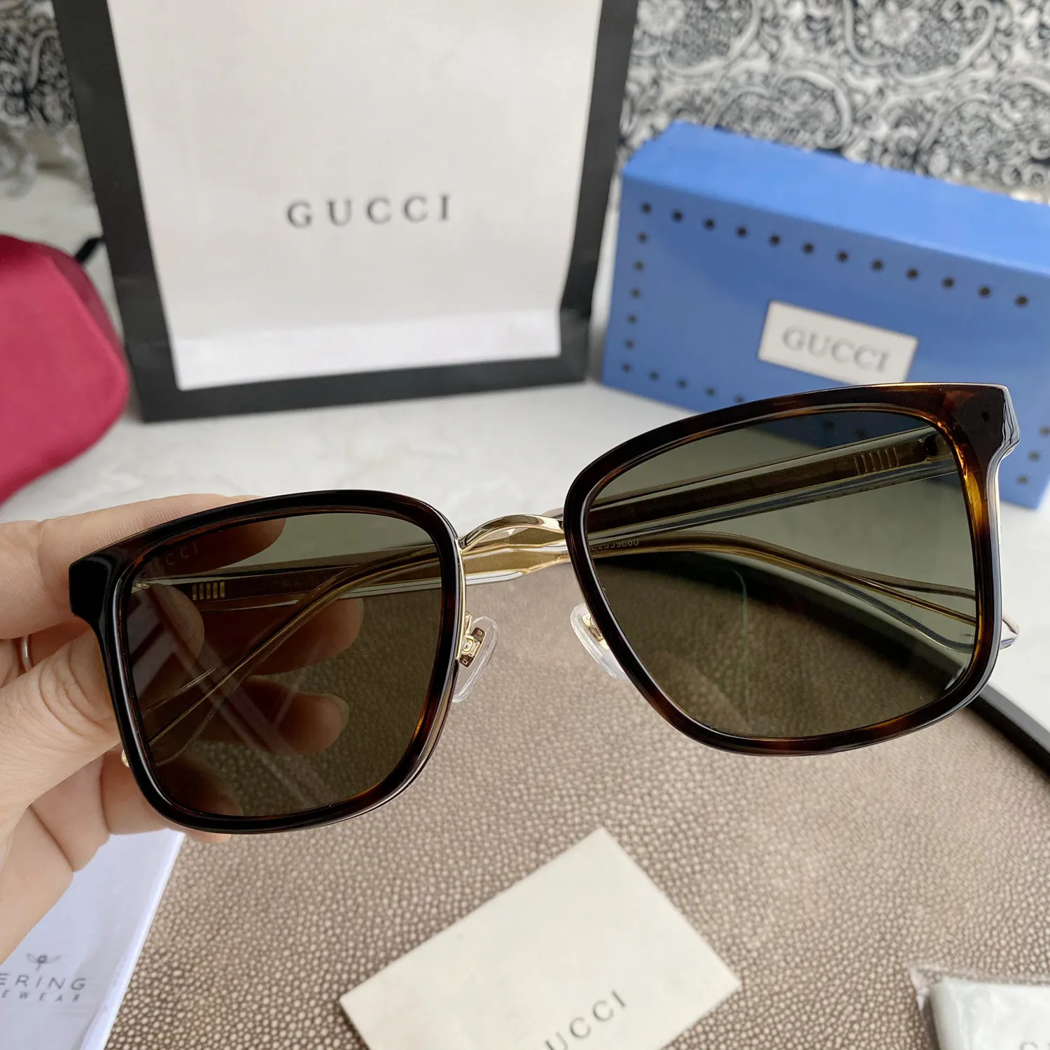 Gucci Eyewear square tinted sunglasses — image 7