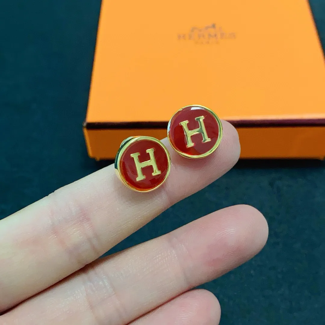 Hermes H Letter Earrings — image 8