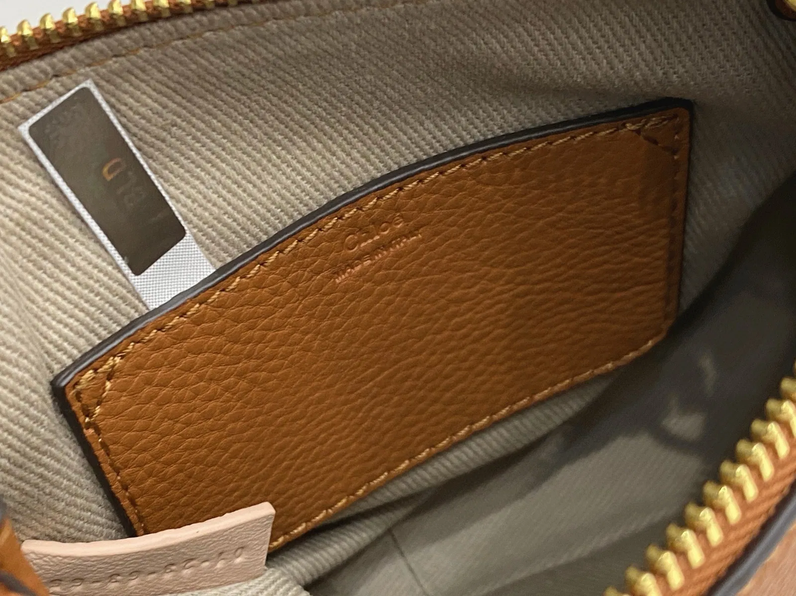 Top Quality Replica Chloe Marcie Mini Double Carry Bag in Brown Grained Leather — image 9
