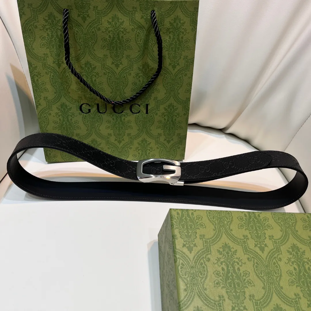 Square G reversible leather belt — image 9