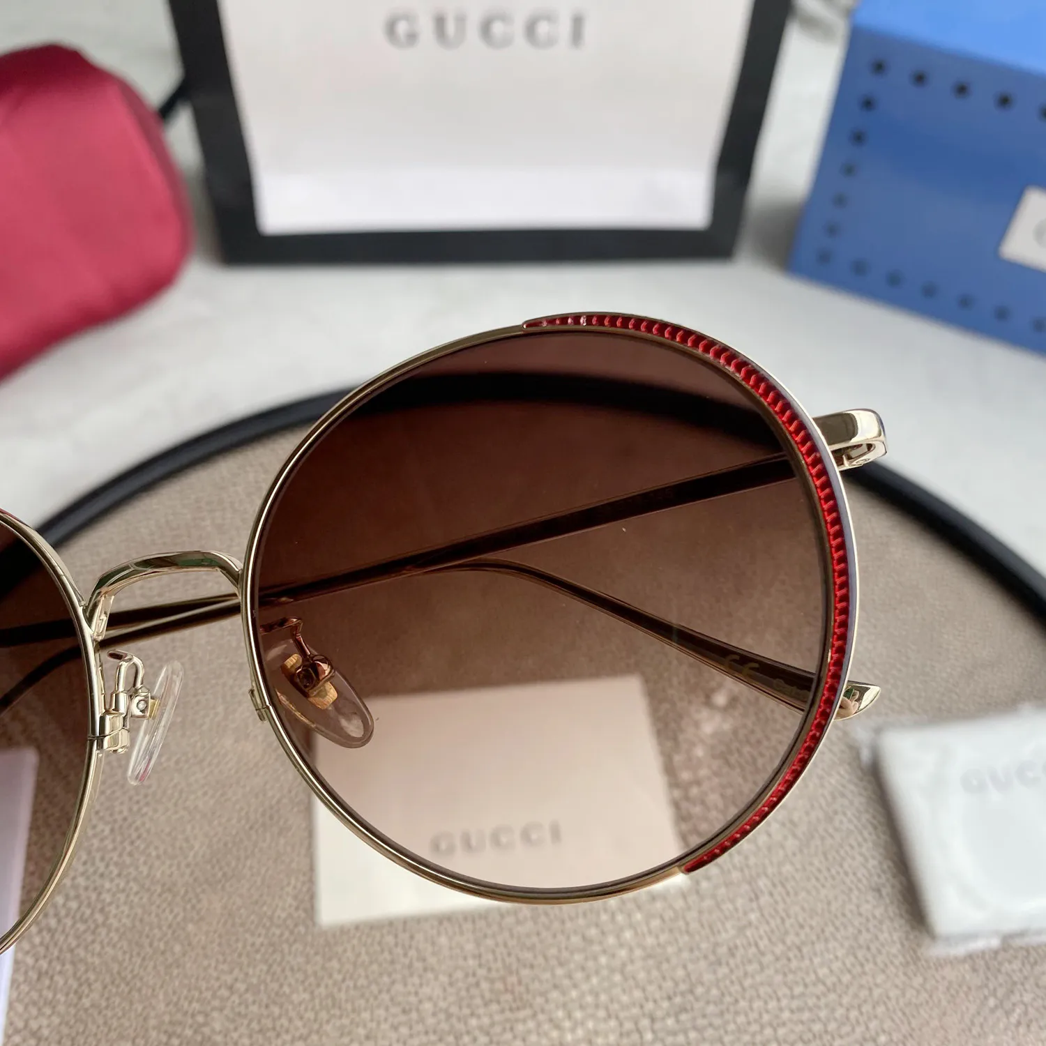 Chloé Eyewear engraved-logo round-frame sunglasses — image 5