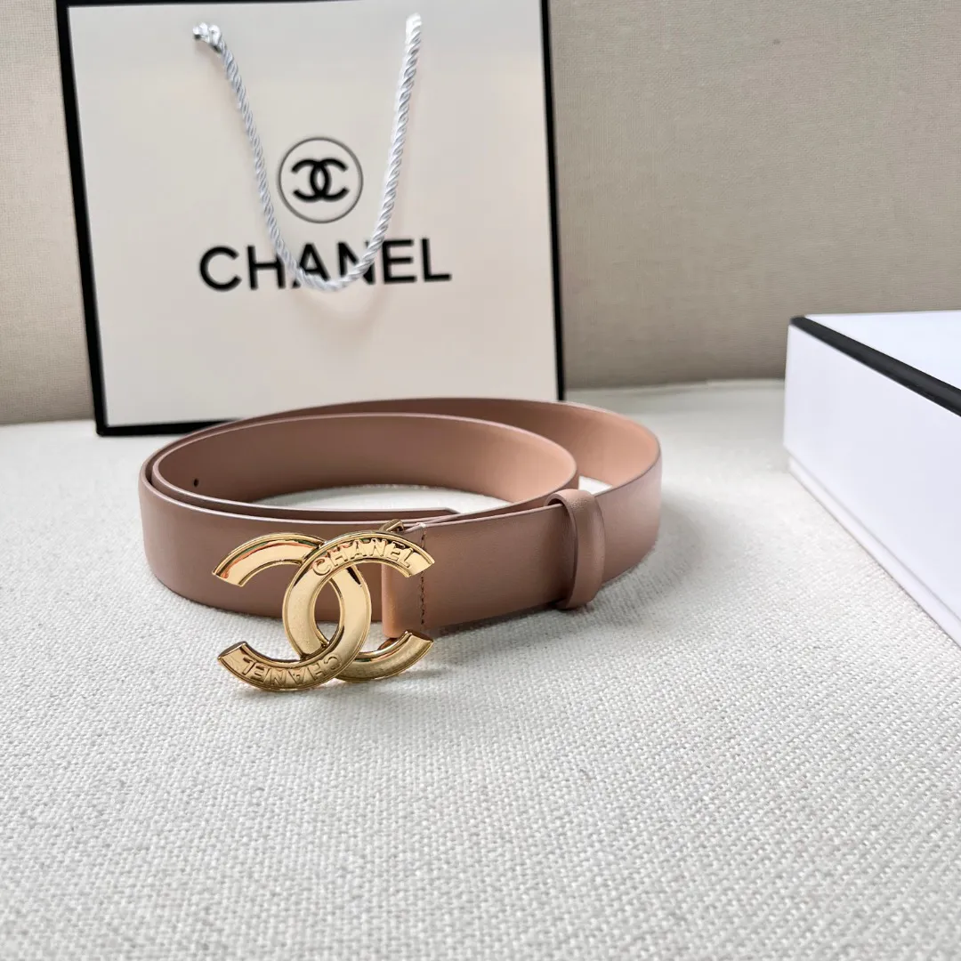 Chanel CC logo leather belt — image 4